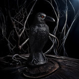 Cuervo Animado con Luz y Sonido – 38 cm