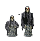 Tumba Animada con Calavera Emergente