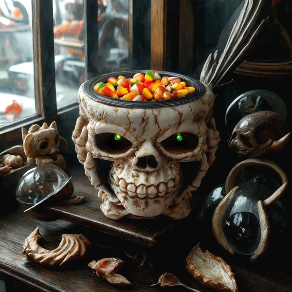 Bowl Calavera Ojos Led