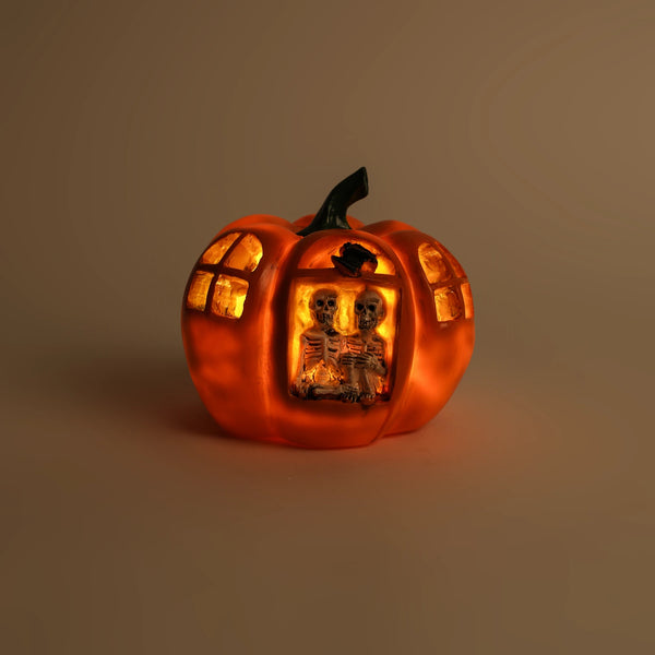 Calabaza con Esqueletos LED