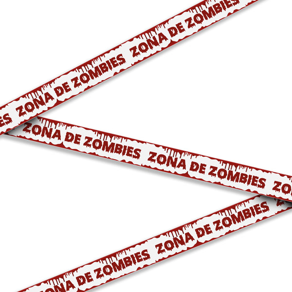 Cinta de Advertencia "Zona de Zombies" 6 mts