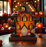 Casa Calabaza Embrujada Led