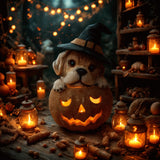 Perrito en Calabaza Led