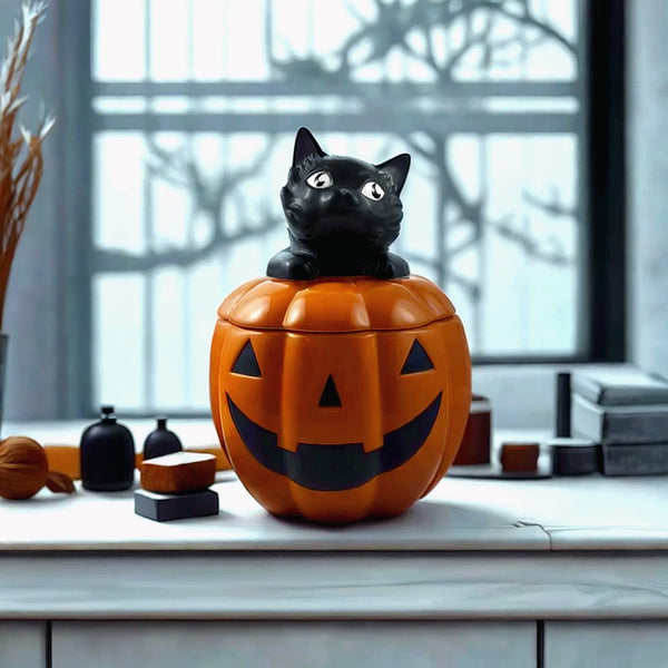 Frasco Calabaza con Gato