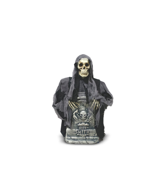 Tumba Animada con Calavera Emergente