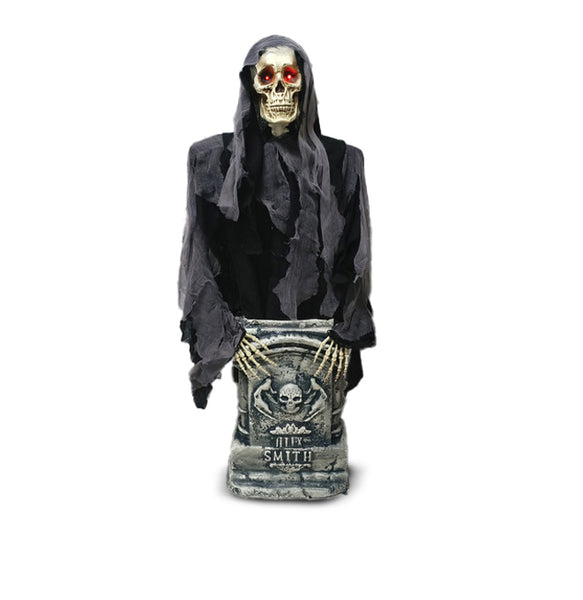 Tumba Animada con Calavera Emergente