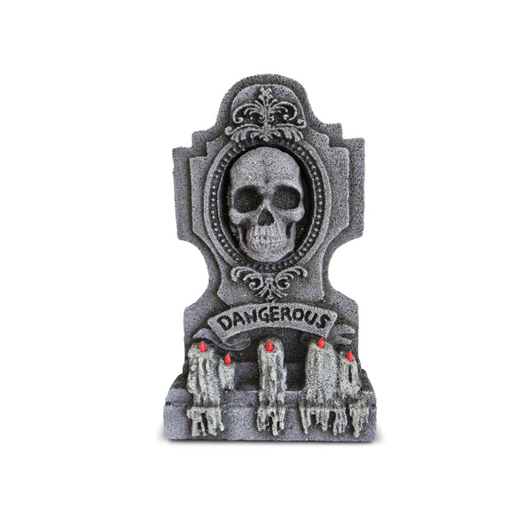 Lápida con Calavera y Velas