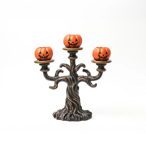 Candelabro Triple de Calabazas