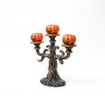 Candelabro Triple de Calabazas