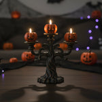 Candelabro Triple de Calabazas