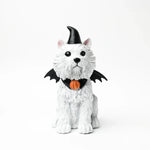 Adorno Perrito Blanco con Alas