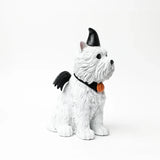 Adorno Perrito Blanco con Alas