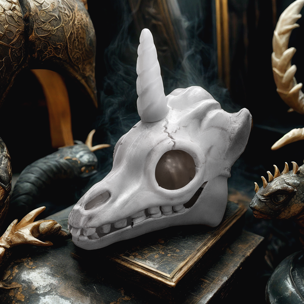 Esqueleto Cabeza de Unicornio Led
