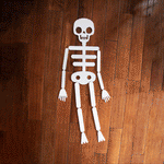 Esqueleto Madera Colgante