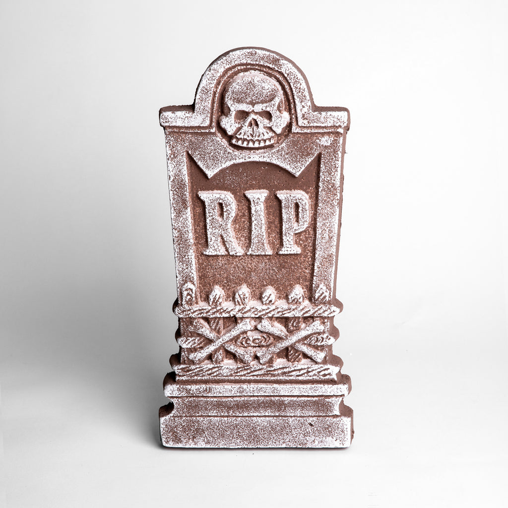 Llapida Rip Lápida Calavera RIP | Decoración Halloween Chile | Frank & Mortis