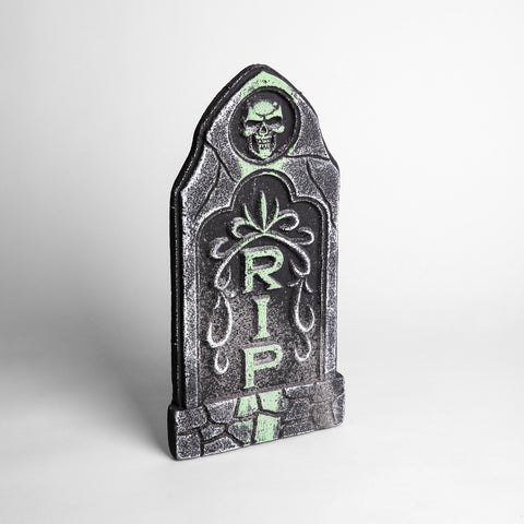 Llapida Rip Lápida Calavera RIP | Decoración Halloween Chile | Frank & Mortis